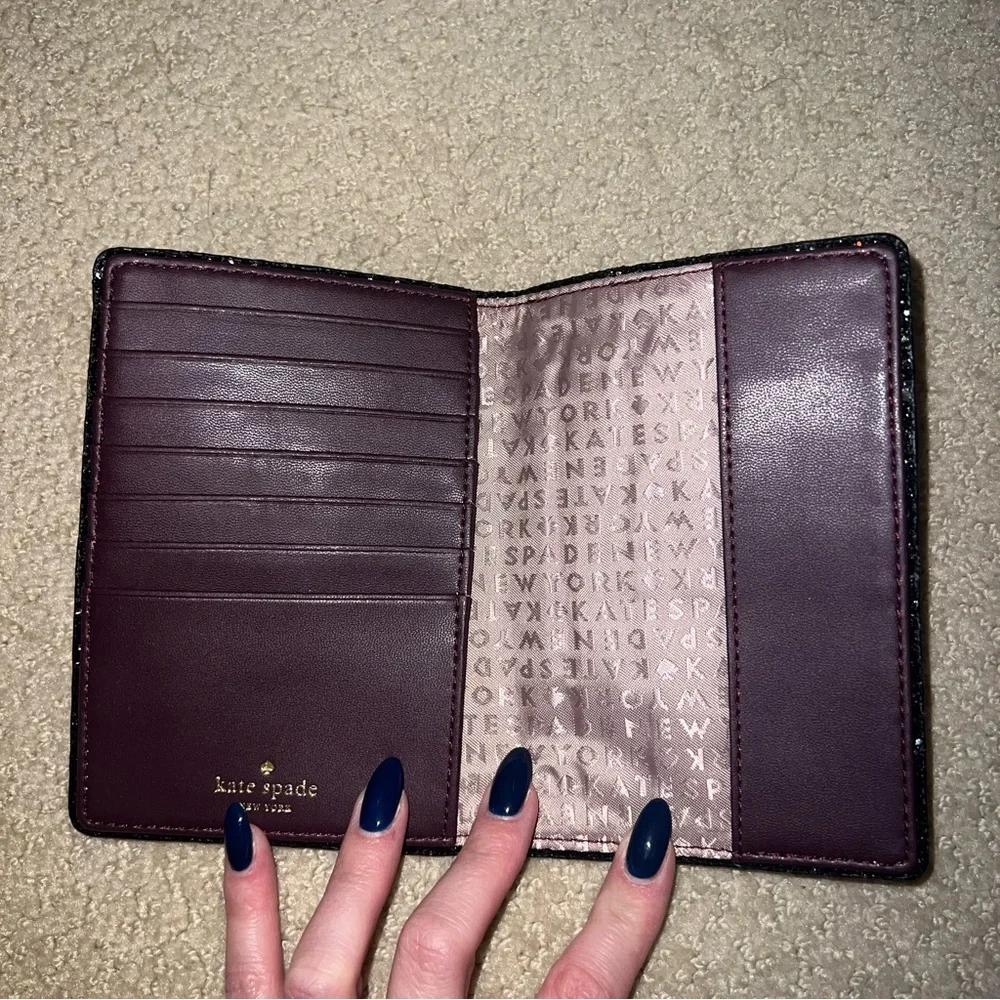Kate Spade Dark Red Travel Wallet - Picture 2 of 3